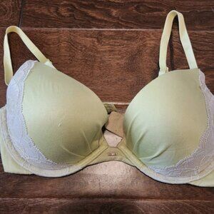 Victoria's Secret Plunge Lime Green Bra 34C
